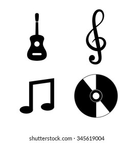 music vector icon, set