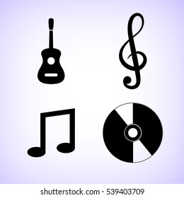 music  vector icon set