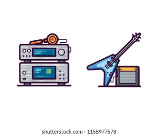Music vector icons