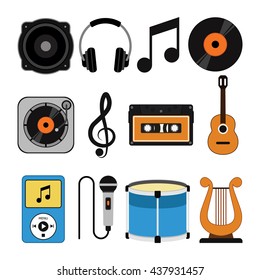 Music vector icons