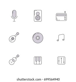 Music vector icons