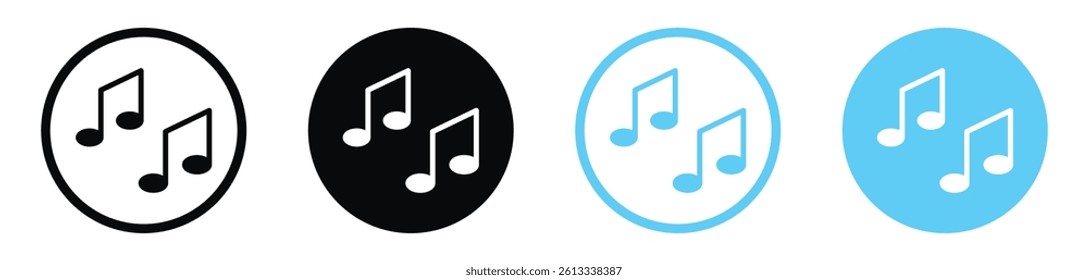 Music vector icons graphic pack