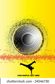 Ilustración vectorial de música