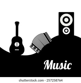Music, vector illustration