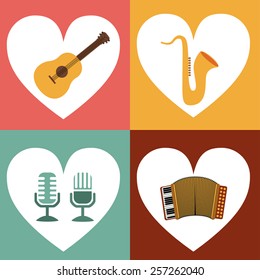 Music, vector illustration