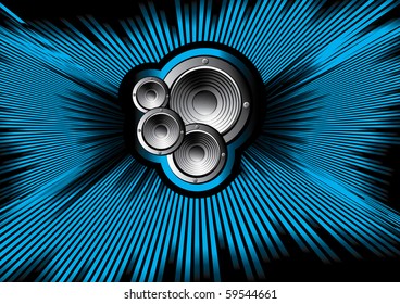 Ilustración vectorial de música
