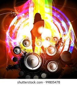 Ilustración vectorial de música