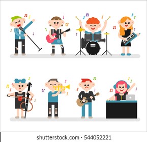 Music vector illustration flat design