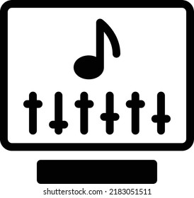 Music Vector illustration on a transparent background.Premium quality symbols.Glyphs vector icon for concept and graphic design.