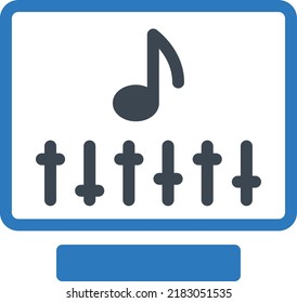 Music Vector illustration on a transparent background.Premium quality symbols.Glyphs vector icon for concept and graphic design.