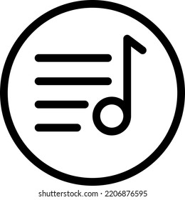 music Vector illustration on a transparent background.Premium quality symmbols.Stroke vector icons for concept and graphic design.