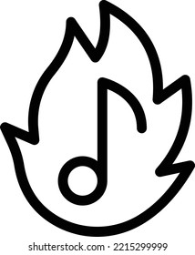 music   Vector illustration on a transparent background. Premium quality symmbols. Thin line vector icons for concept and graphic design.