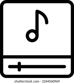 music Vector illustration on a transparent background. Premium quality symmbols. Thin line vector icons for concept and graphic design.