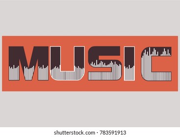 Music vector isolated simple style