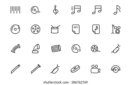 Music Vector Line Icons 2 