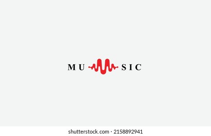 Plantilla de diseño del logotipo del vector de música