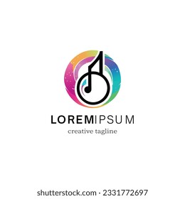 Music vector logo graphic modern abstract