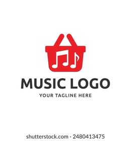 Logo de Vector de música gráfico moderno abstracto