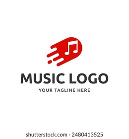Music vector logo graphic modern abstract