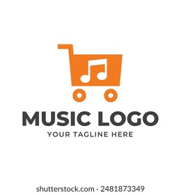 Music vector logo graphic modern abstract