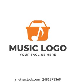 Logo de Vector de música gráfico moderno abstracto