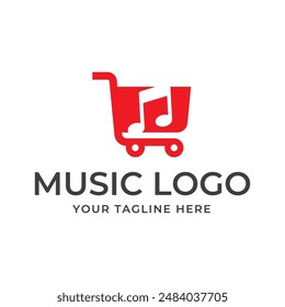 Music vector logo graphic modern abstract