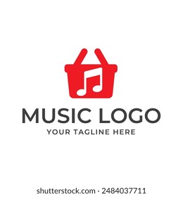 Music vector logo graphic modern abstract