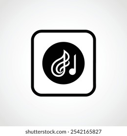 Music vector logo graphic modern abstract