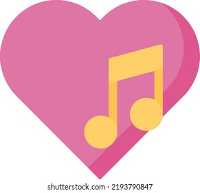 music vector on white background. isolated Vector icon