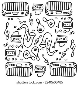 music vector set bundle design 