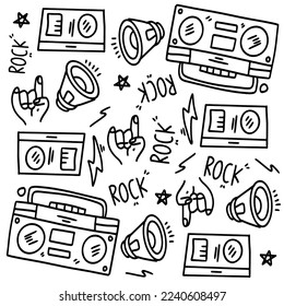 music vector set bundle design 