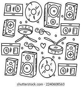 music vector set bundle design 
