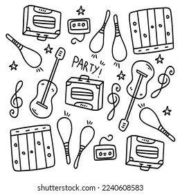 music vector set bundle design 
