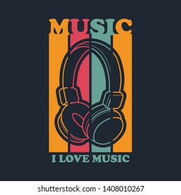 Music vector for t shirt design