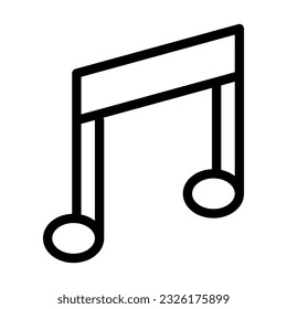 Music Vector Thick Line Icon For Personal And Commercial Use.

