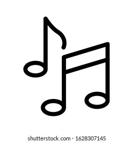 music vector thin line icon 