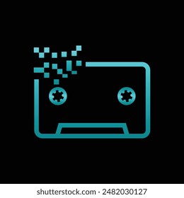 Music, vector,mix, tape, cassette,retro, 60s, 70s, digital art