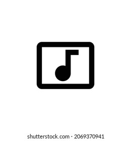 music video Icon. Flat style design isolated on white background. Vector illustration