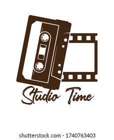 Music and Video Logo Design Vector