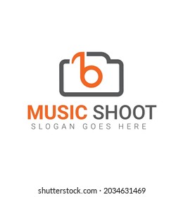 Music Video Shoot Logo Plus Camera And Music Symbol For Singers Or Music Video Channel ITunes Audio Artist 