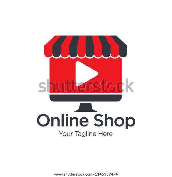 Music Video Store Logo Music Online Business Finance Stock Image