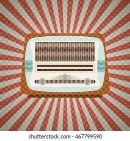 Music Vintage Old Popart Design, Vector Illustration Eps10