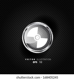 Music vinyl disk icon,flat design