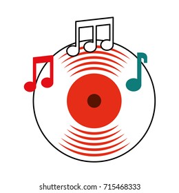 music vinyl disk note music sound vintage