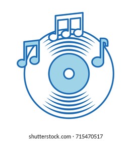 music vinyl disk note sound vintage