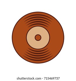 music vinyl disk record vintage cartoon