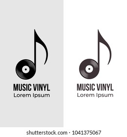 Music Vinyl Logo Concept