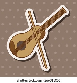 music violin theme elements vector,eps