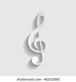 Music violine clef sign