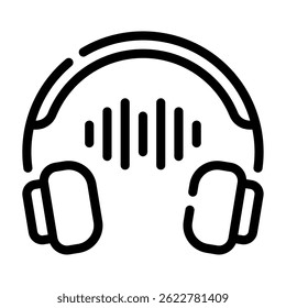 Ícone de visualização de música, para web, app, infográfico, etc